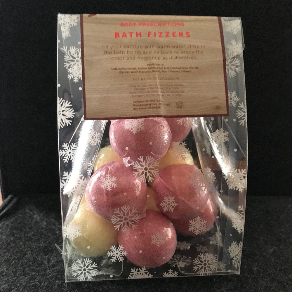 Body Prescriptions Bath Fizzers Pink  & Yellow